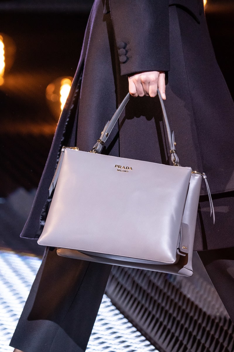 Prada Embraces Top Handles With Its Fall 2019 Runway Bags - PurseBlog