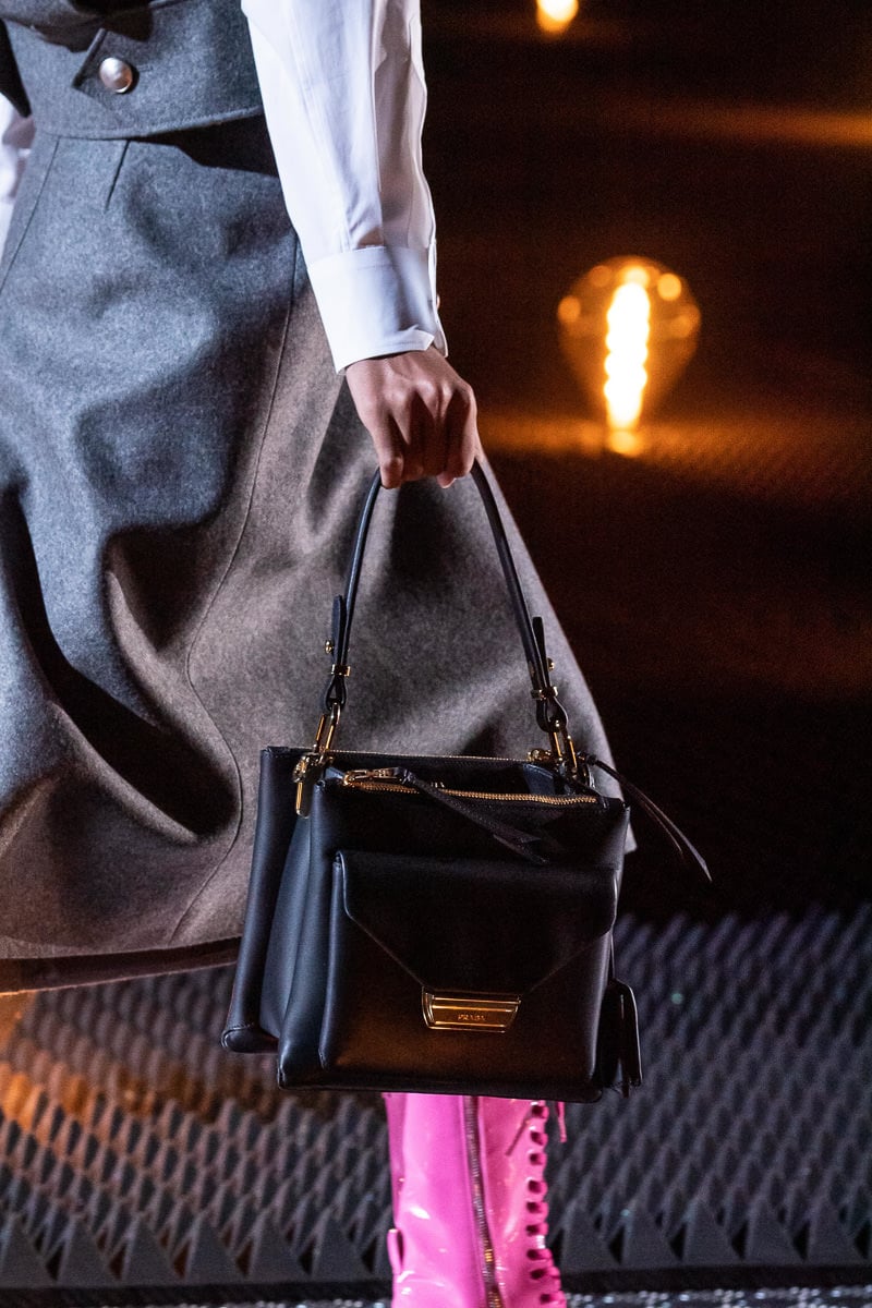 Prada Embraces Top Handles With Its Fall 2019 Runway Bags - PurseBlog