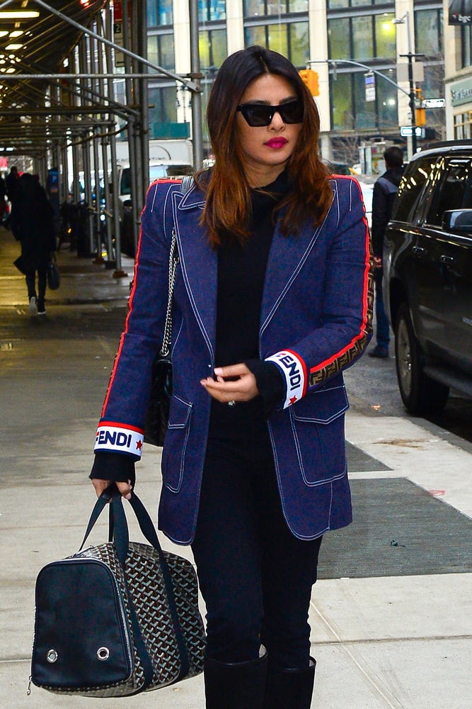 Priyanka Chopra looks elegant in quilted Chanel jacket with trousers in  Beverly Hills