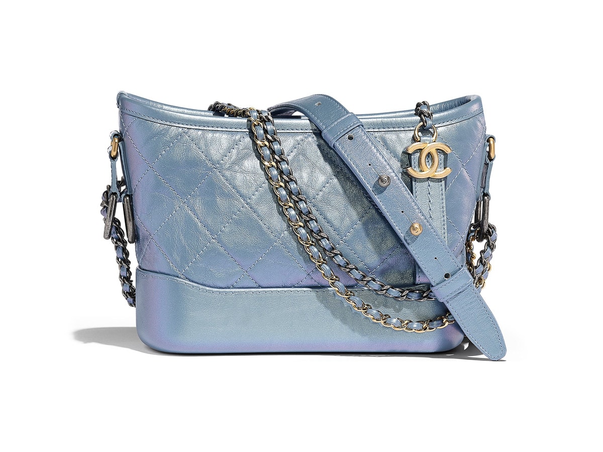 CHANEL, Bags, Small Chanel Gabrielle In Iridescent Blue