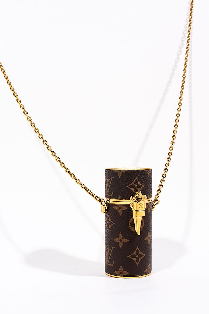 Louis Vuitton Lipstick Case on Chain Reverse Monogram Canvas