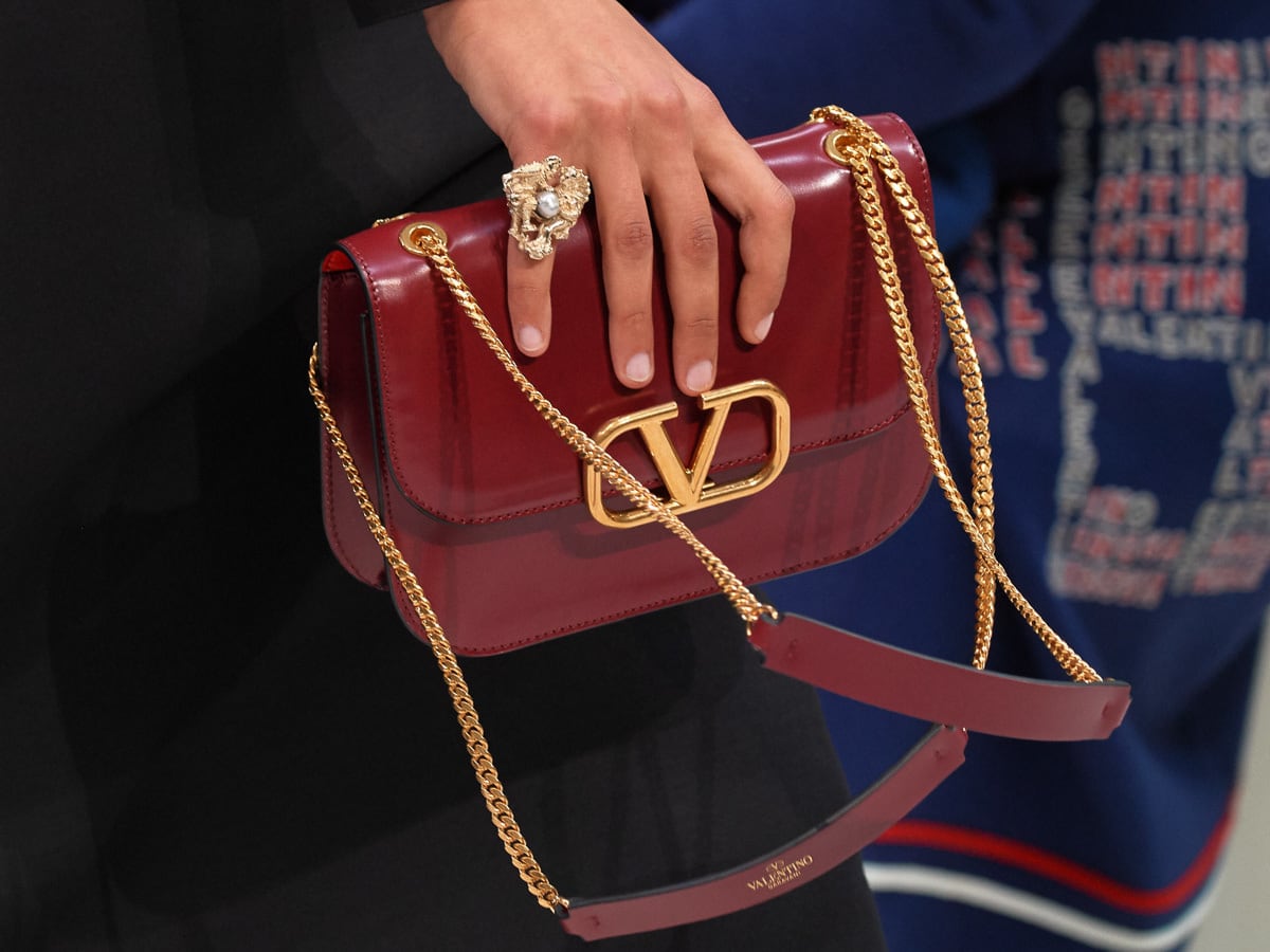 Valentino Continues to Push Its New Logo Bags for Fall 2019