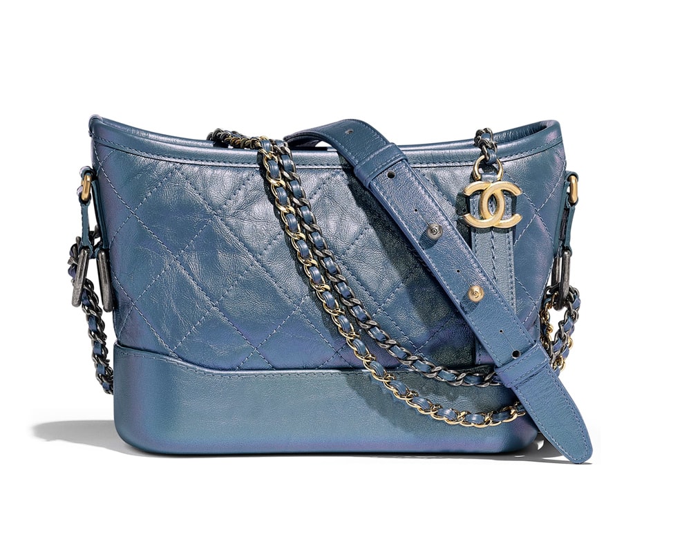 Chanel Small Gabrielle Hobo Iridescent Blue Mixed Hardware – Coco Approved  Studio