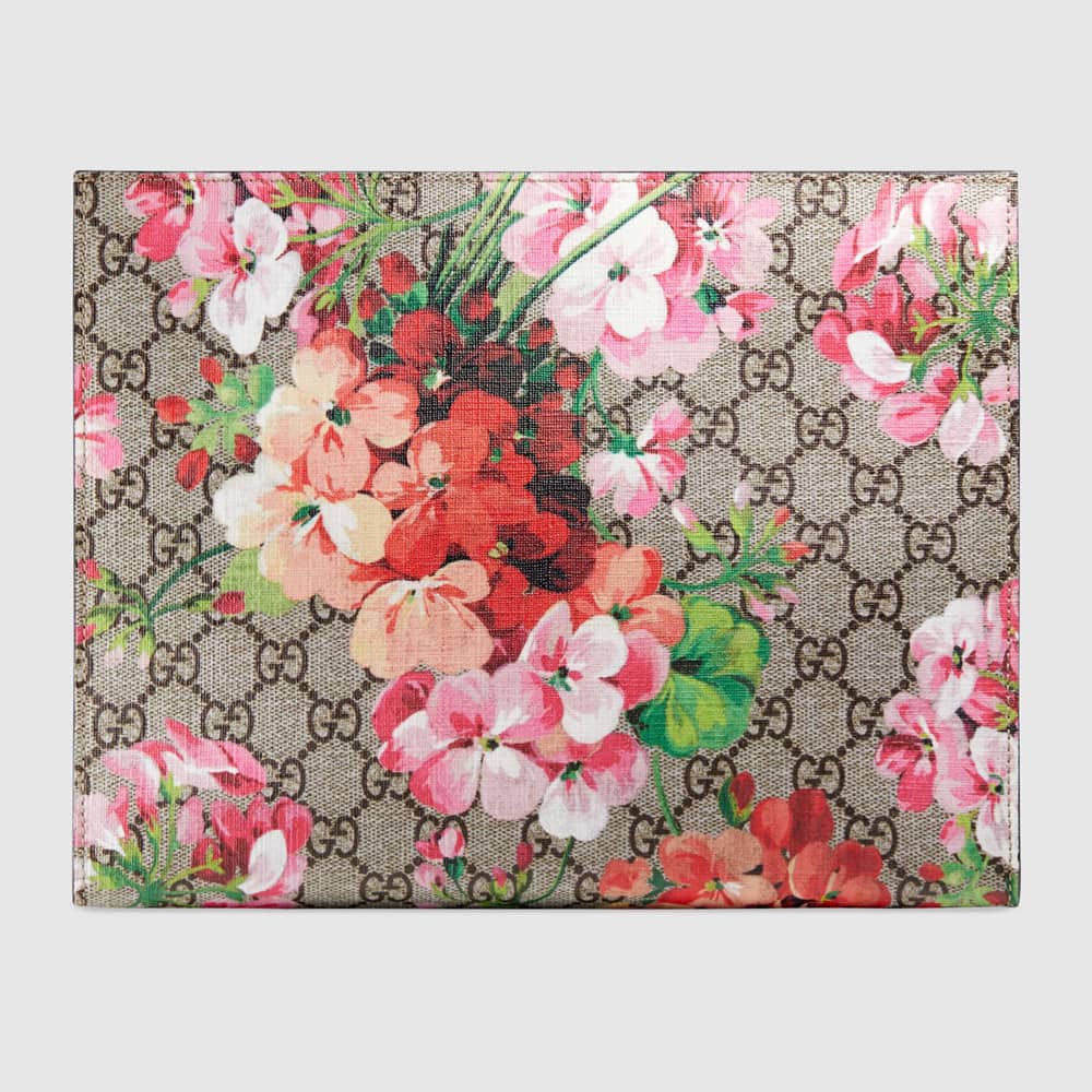 gucci floral cosmetic bag