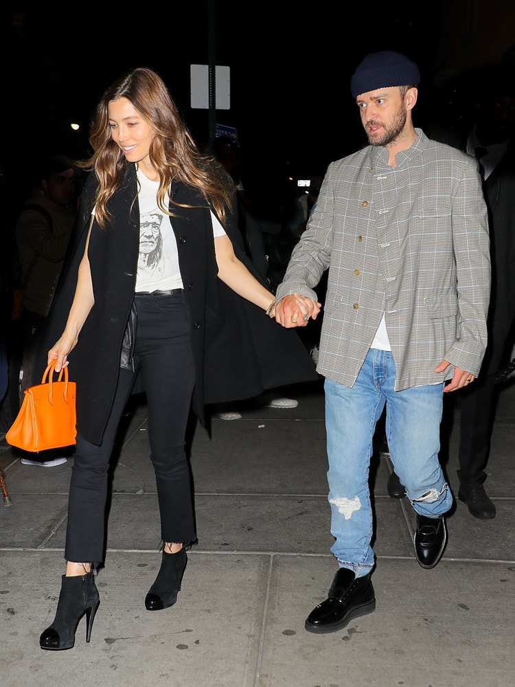 Justin Timberlake carrying Louis Vuitton Luggage Justin Timberlake