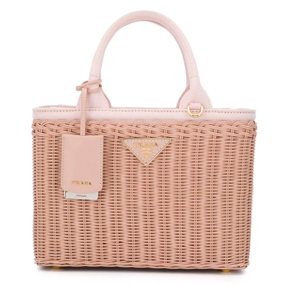 prada rattan bag