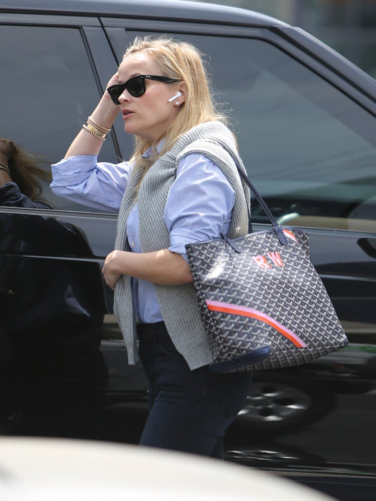 Celebs Endure Blustery Days with Versace, Goyard and FRAME - PurseBlog