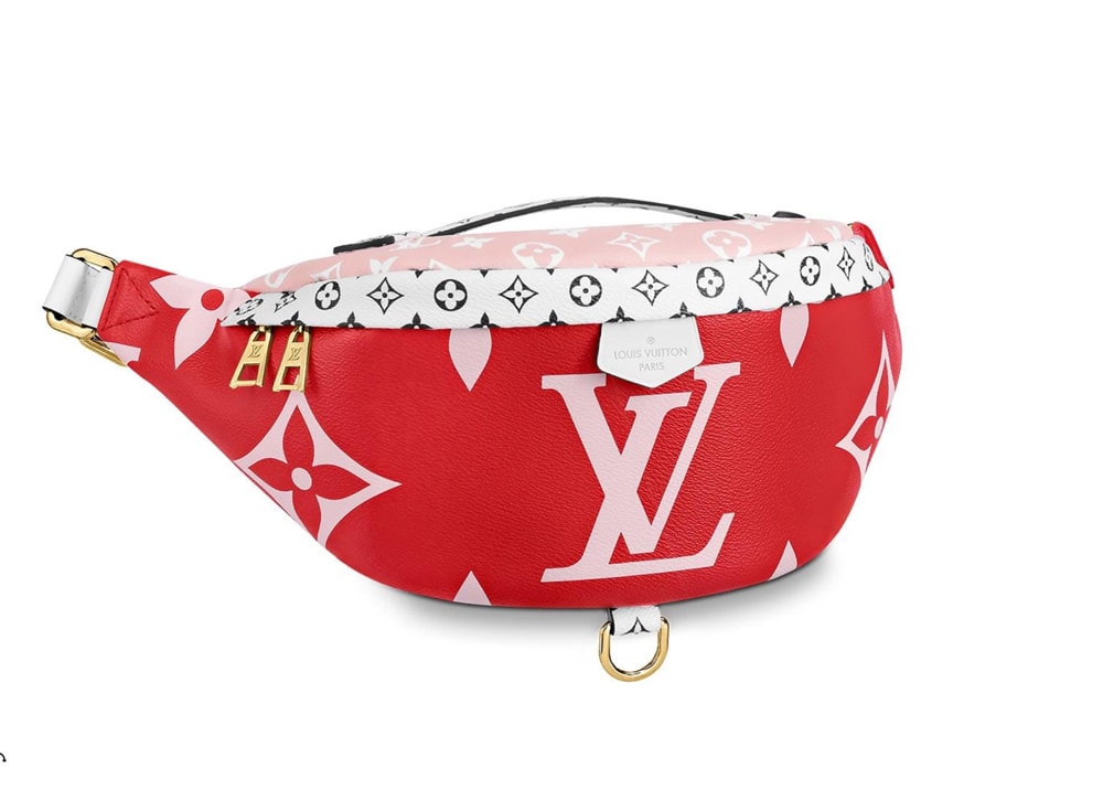 Bum bag / sac ceinture leather handbag Louis Vuitton Red in