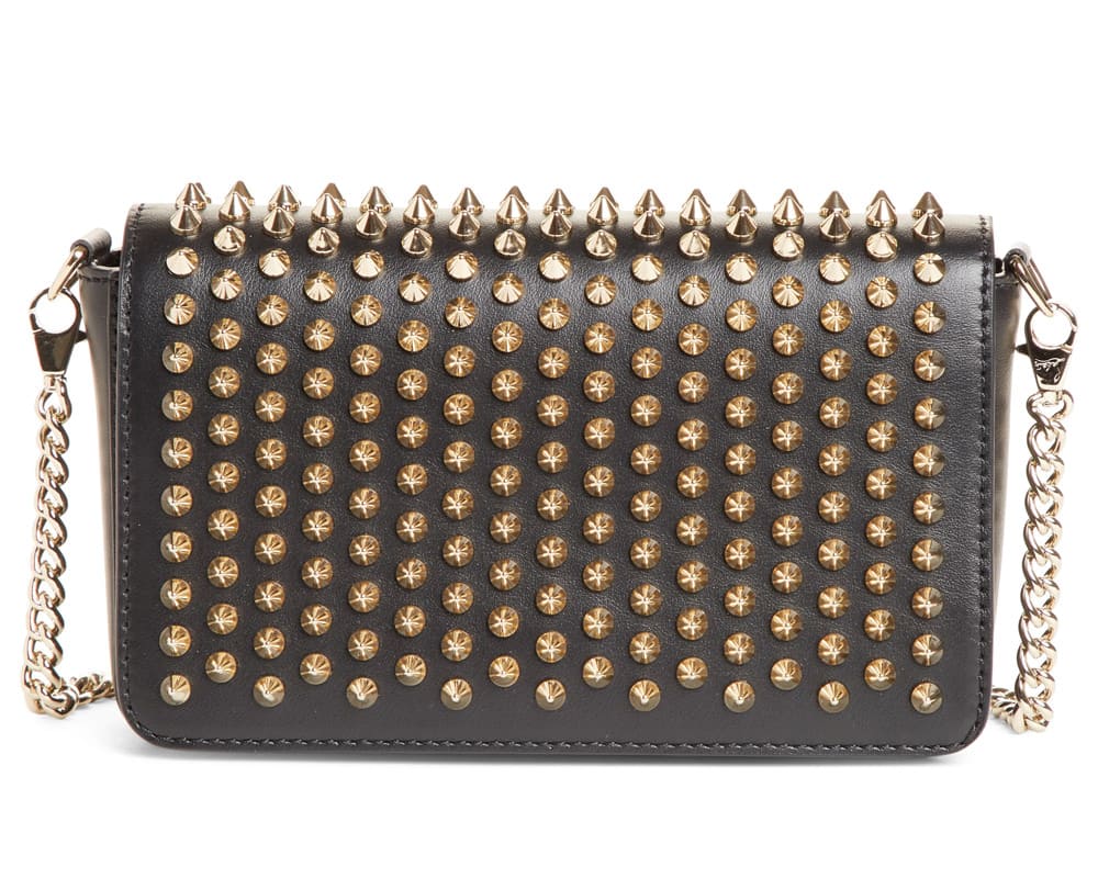 christian louboutin studded purse