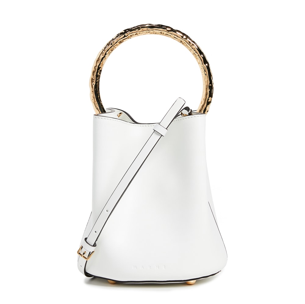 What Goes Around Comes Around Prada White Saffiano Odette Bag