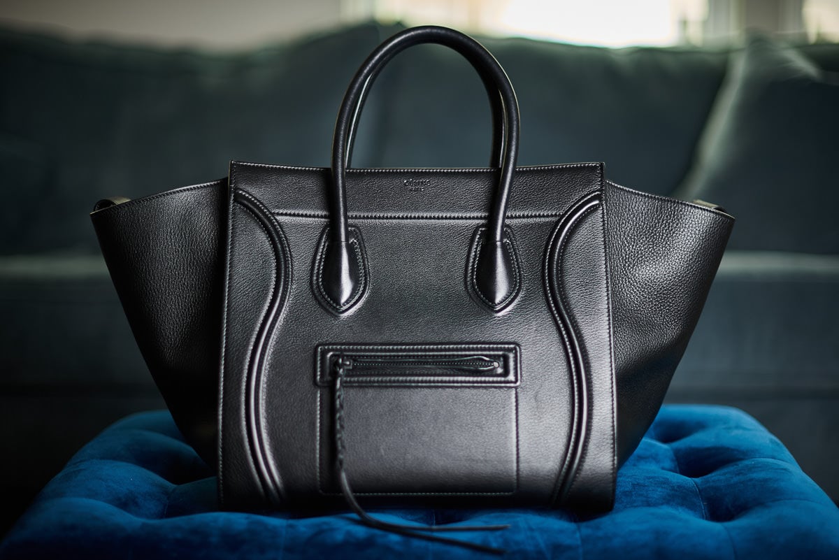 Black celine outlet phantom bag