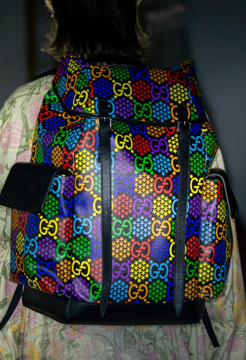 gucci rainbow backpack