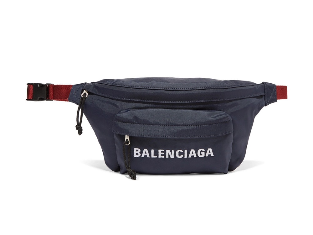 balenciaga neon fanny pack