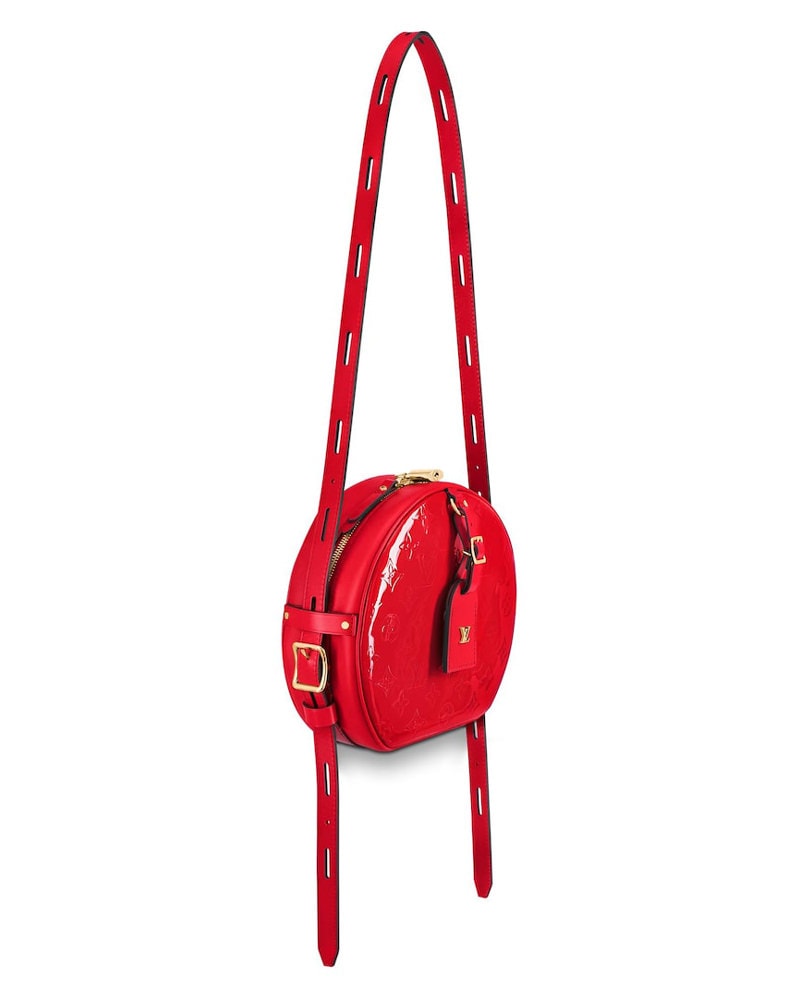 Louis Vuitton Red Monogram Vernis Leather Boite Chapeau Shoulder Bag Louis  Vuitton