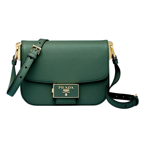 prada saffiano green