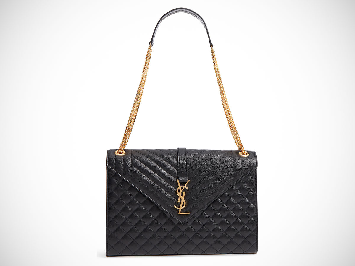 Saint Laurent Monogram Ysl V-Flap Shoulder Bag