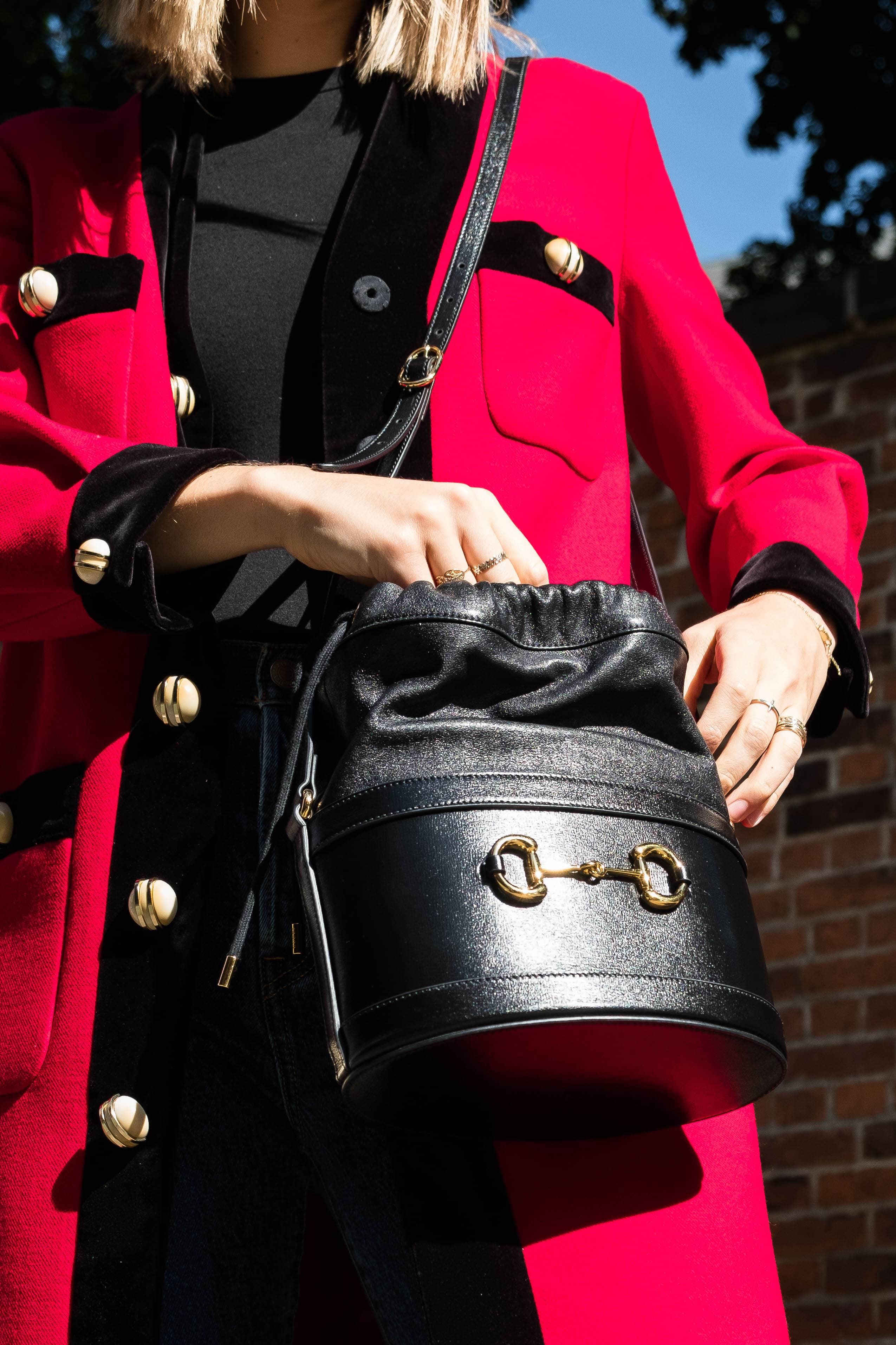 Browse a gallery of street-style looks paired with the Gucci 1955 Horsebit  bag.