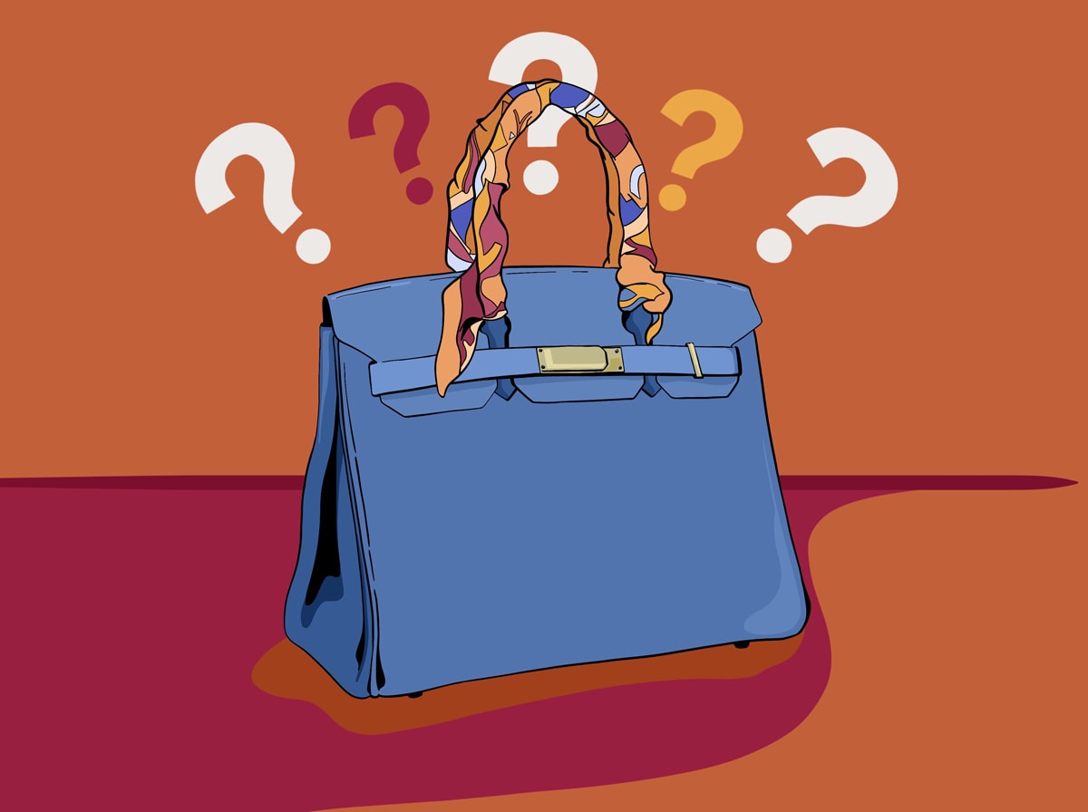 how to tie hermes scarf on bag