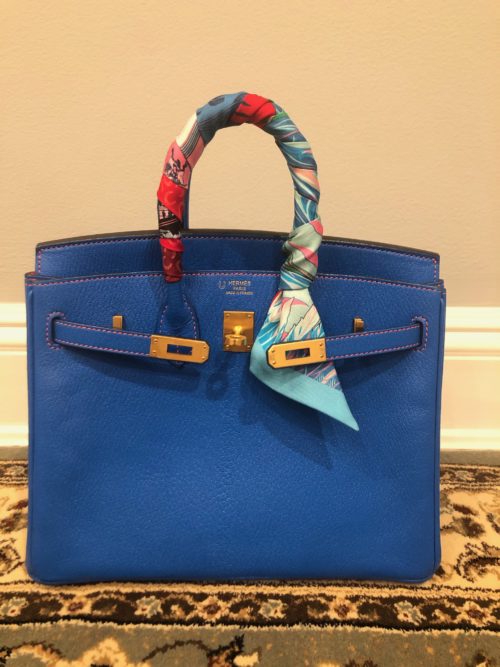 how to tie twilly bow on birkin