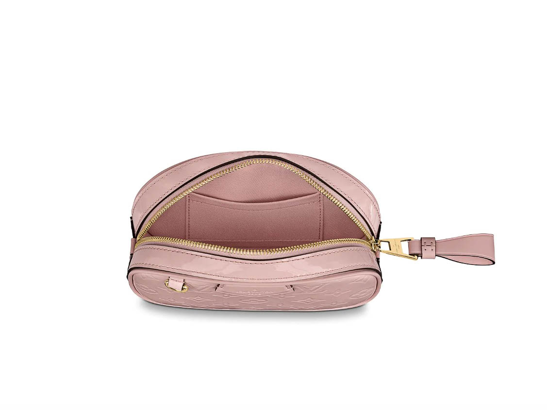 LOUIS VUITTON Vernis Camera Pouch Rose Ballerine | FASHIONPHILE