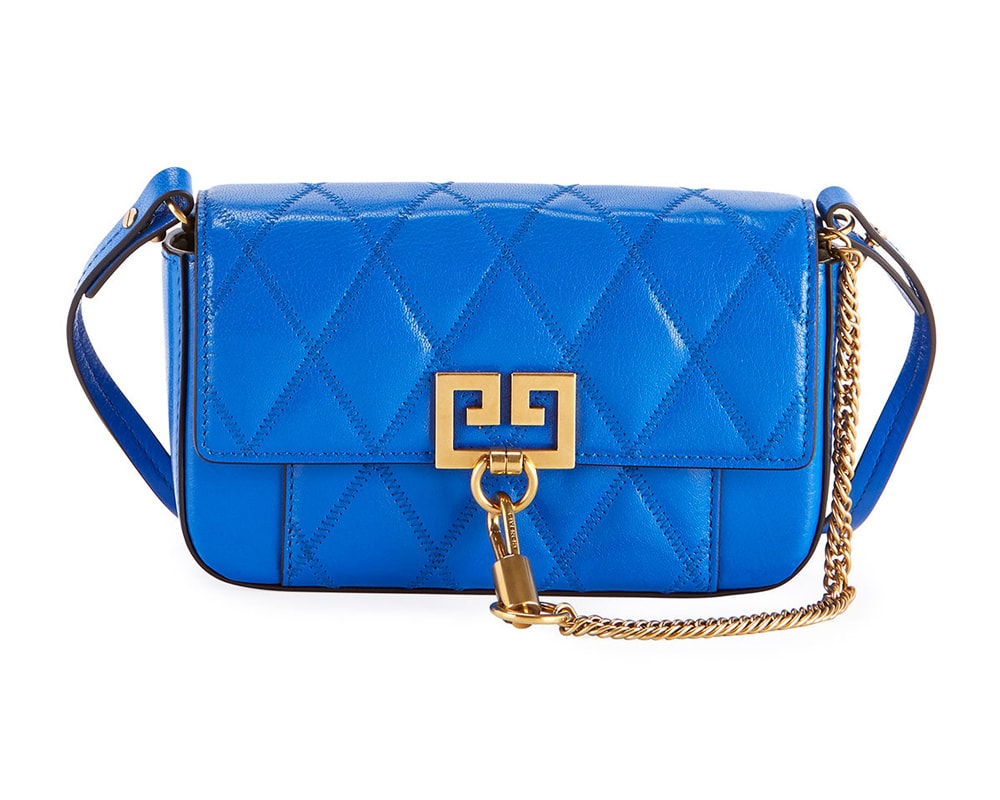 Superb Auth 2014 Chanel Blue Izmir CC Crossing Flap Bag With Box & Card -  Harrington & Co.