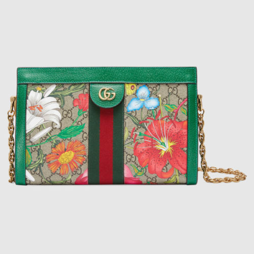 Gucci Ophidia GG Flora small shoulder bag Chain Strap