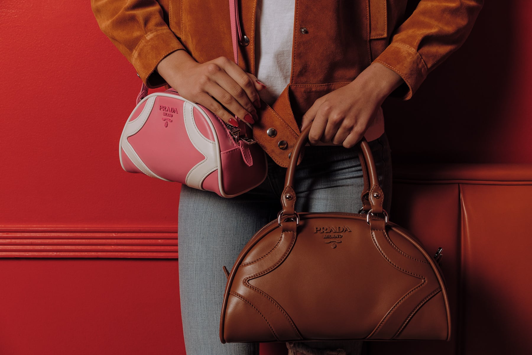 leather bowling bag