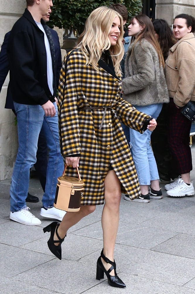Sienna Miller carries a Delvaux bag to a Vanity Fair fete - PurseBlog