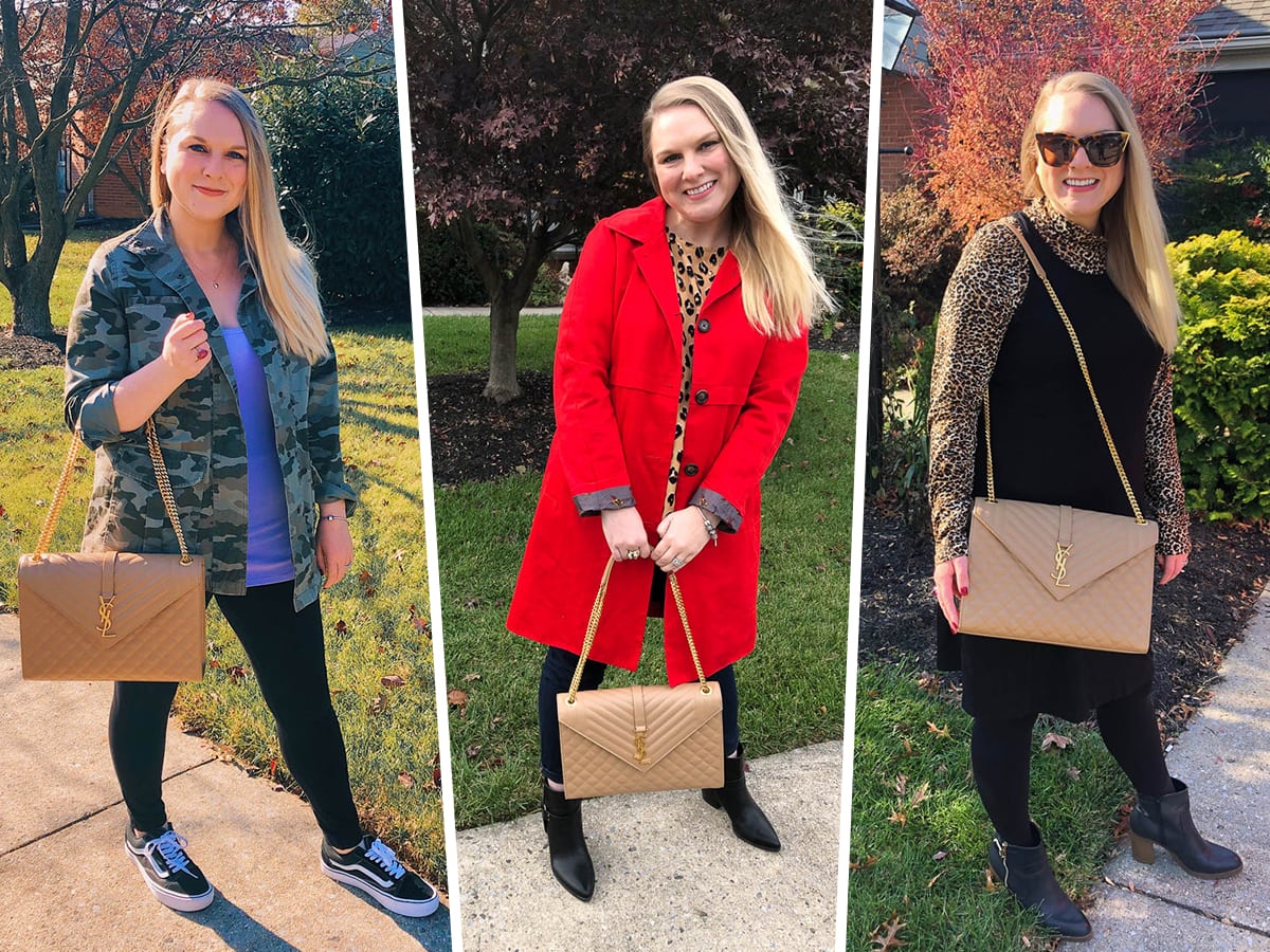 One Bag, Three Ways! How I Styled My Saint Laurent Envelope Bag - PurseBlog