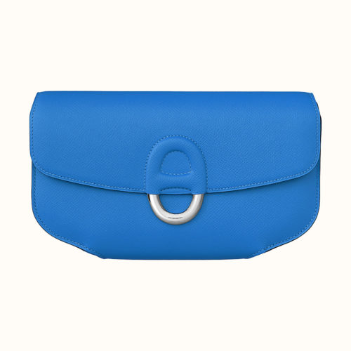 Cherche-Midi Clutch in Blue Zanzibar Epsom. Photo courtesy of Hermes.com.