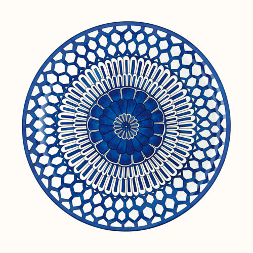 Bleus d’Ailleurs Round Platter, Large Model