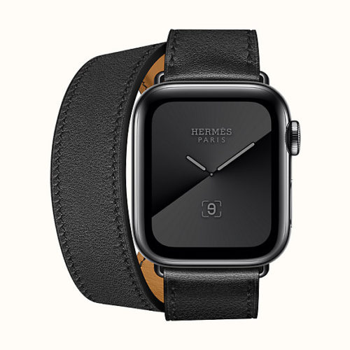 Apple Watch Hermès Series 5 Double Tour 40mm in Black