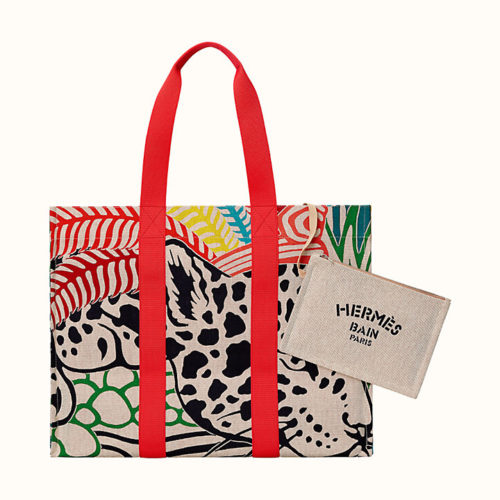 Beach bag in Jagual Quetzal Print