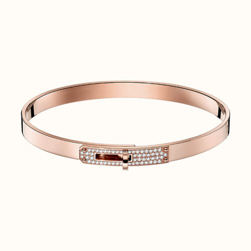 Kelly Bracelet in Rose Gold with Diamonds on the Front