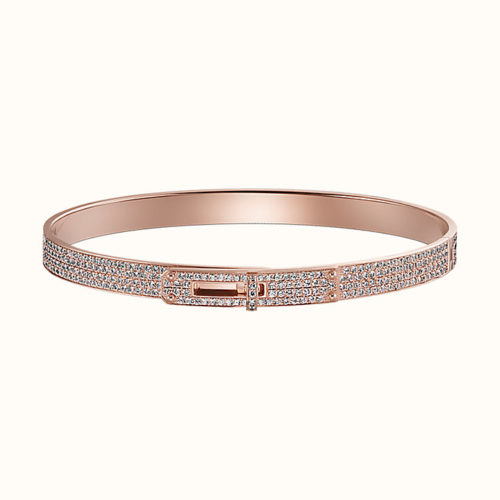 Kelly Bracelet in Rose Gold with Diamonds Around