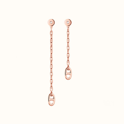 New Farandole Earrings, Very Small, in Rose Gold