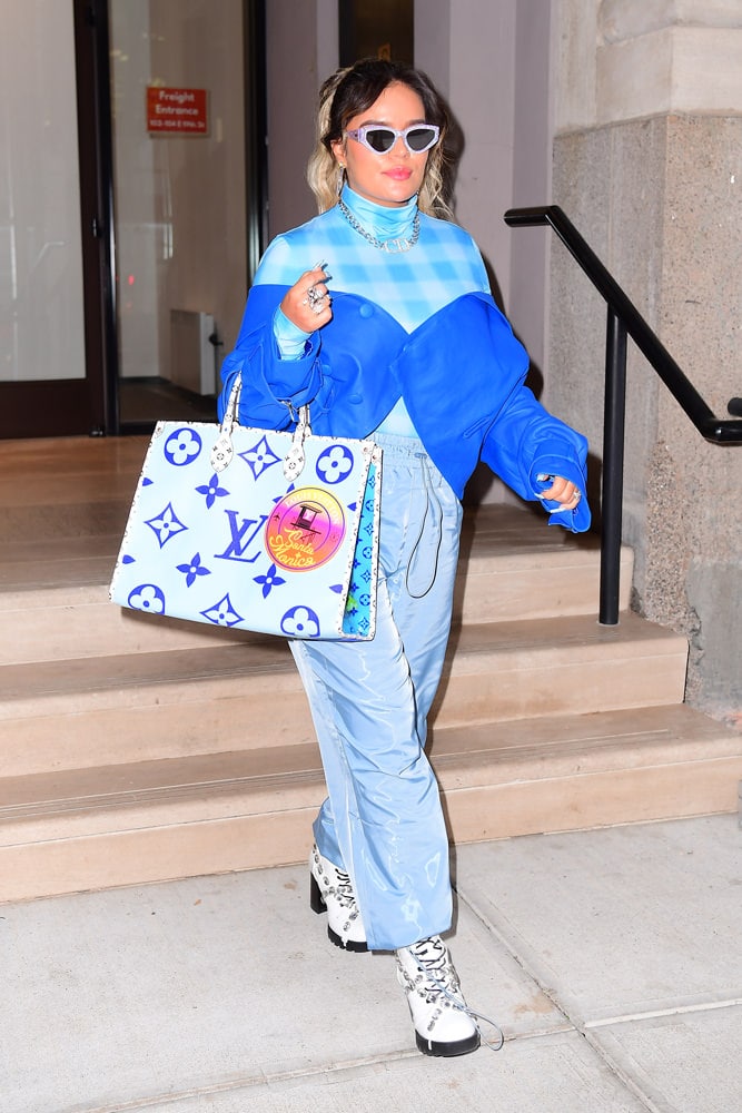 Karol G usó una bolsa Louis Vuitton de $4,000 en Nueva York  Trajes de  moda de invierno, Louis vuitton, Fotos de artistas famosos