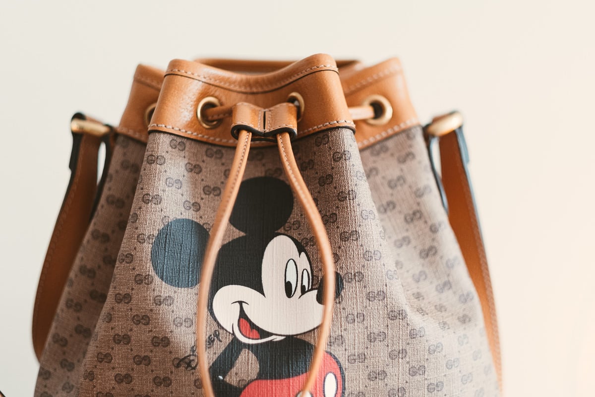 Gucci bag 2025 with mickey mouse