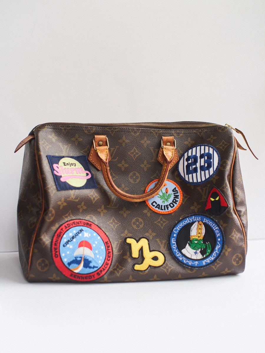 DIY: LV Speedy with Patches  Louis vuitton, Vuitton handbags, Louis  vuitton bag