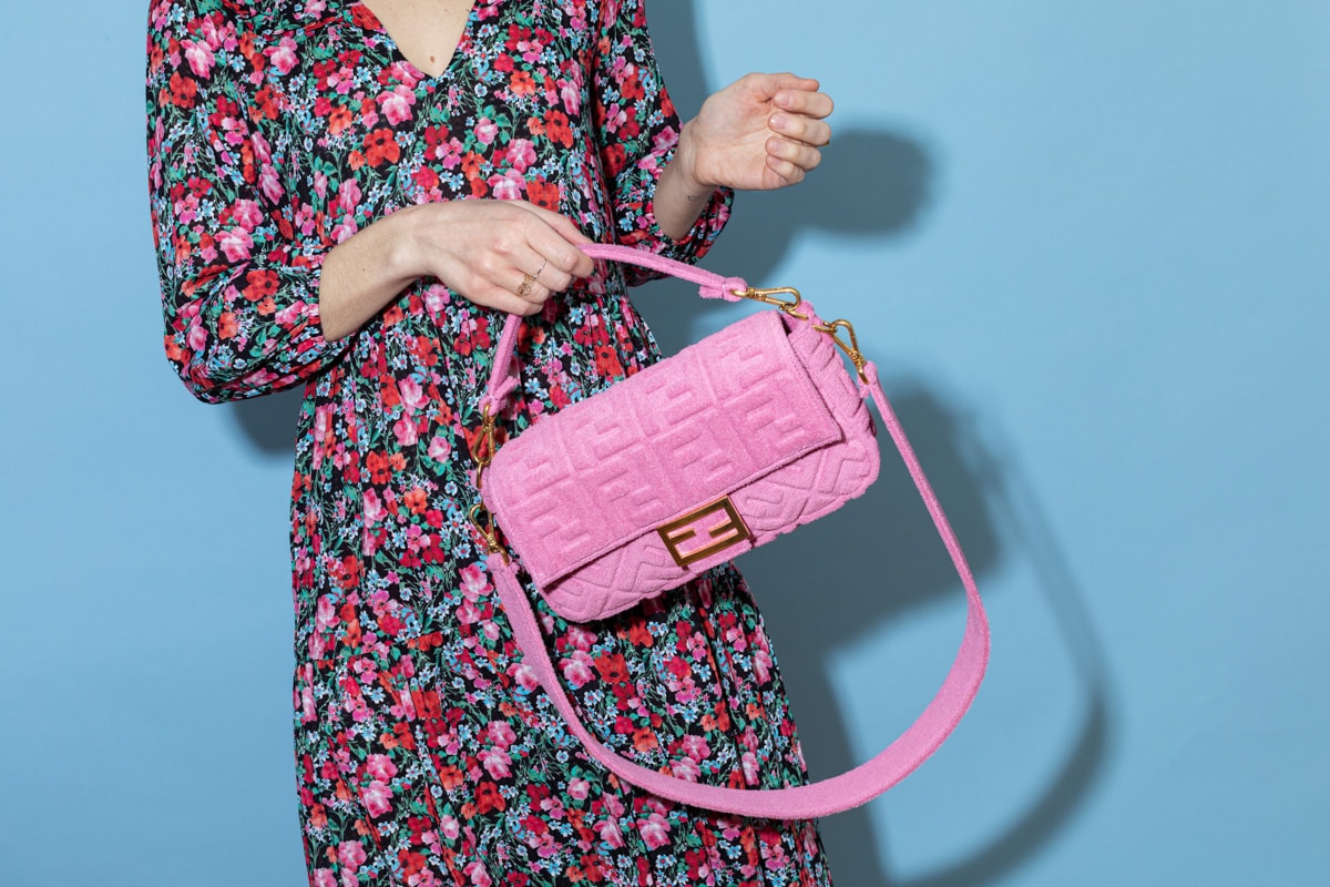 fendi pink handbag