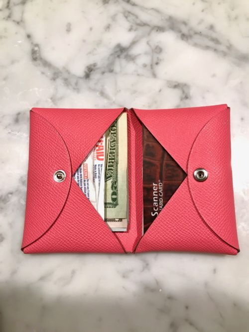 hermes card holder review