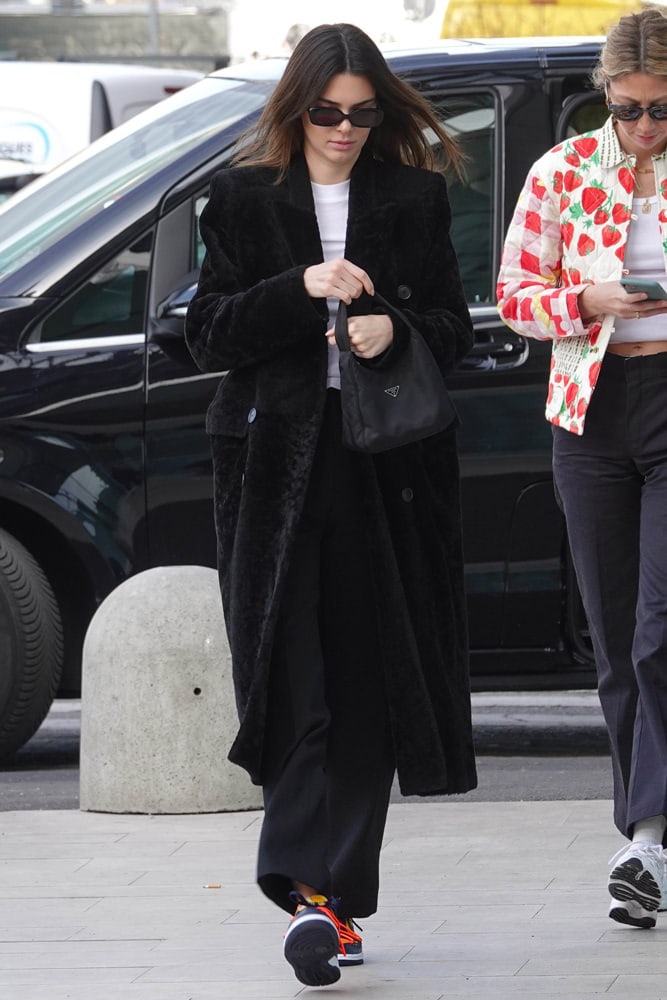 Kendall jenner online prada nylon bag