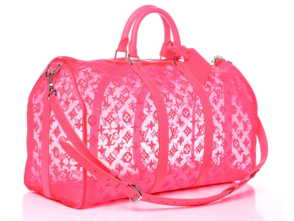 Bag of the Week: Louis Vuitton Monogram See-Through Keepall Bandouliere 50 Rose Fluo - PurseBlog