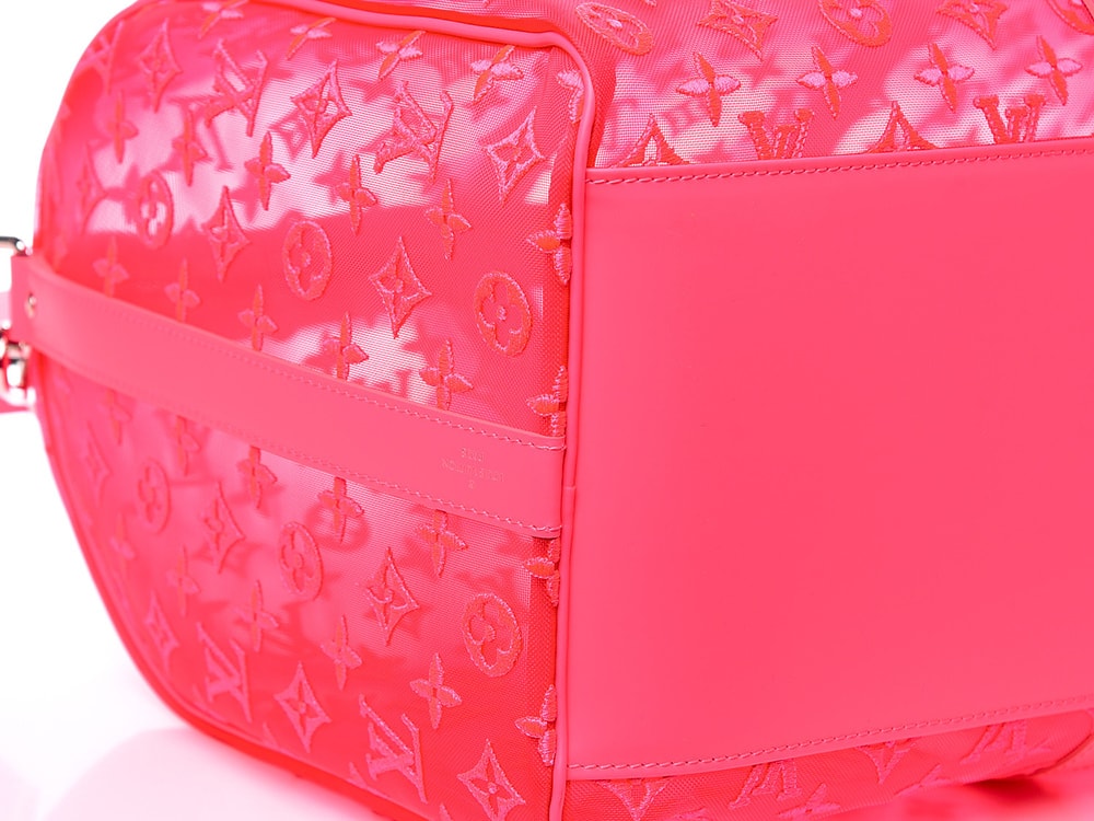 Bag of the Week: Louis Vuitton Monogram See-Through Keepall Bandouliere 50 Rose Fluo - PurseBlog
