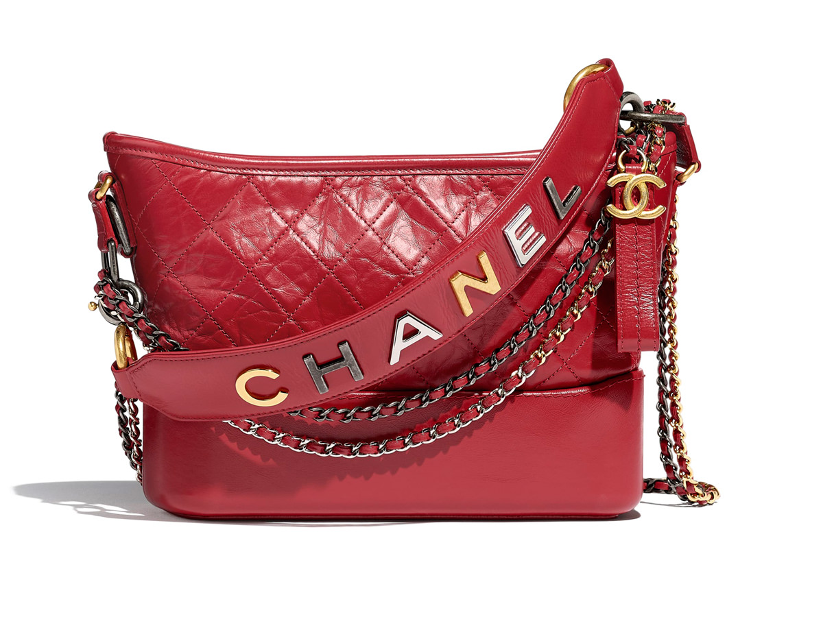 Chanel Gabrielle Small Aged Calfskin Leather Crossbody Bag