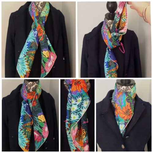 How To Tie An Hermès Scarf, Scarf Ring: Peek A Boo Knot Tutorial
