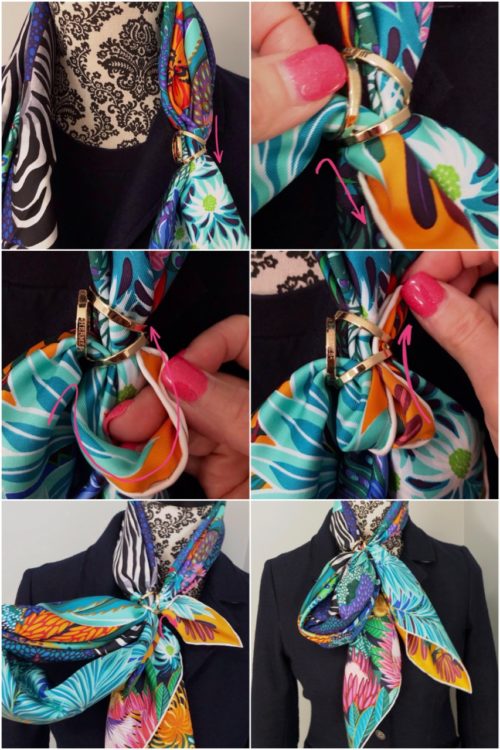 how to use hermes scarf ring