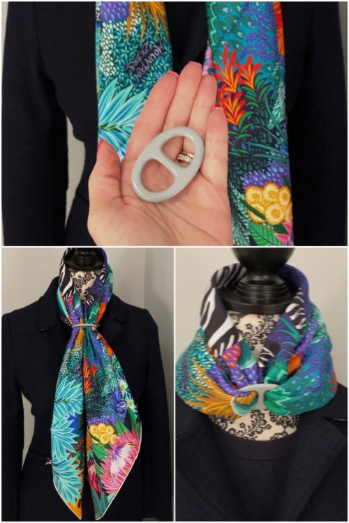 How To Tie An Hermès Scarf, Scarf Ring: Peek A Boo Knot Tutorial