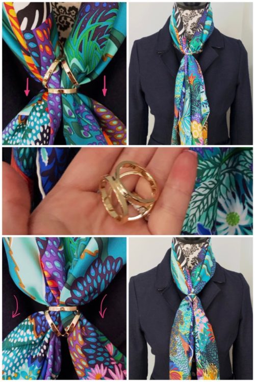 hermes scarf tying