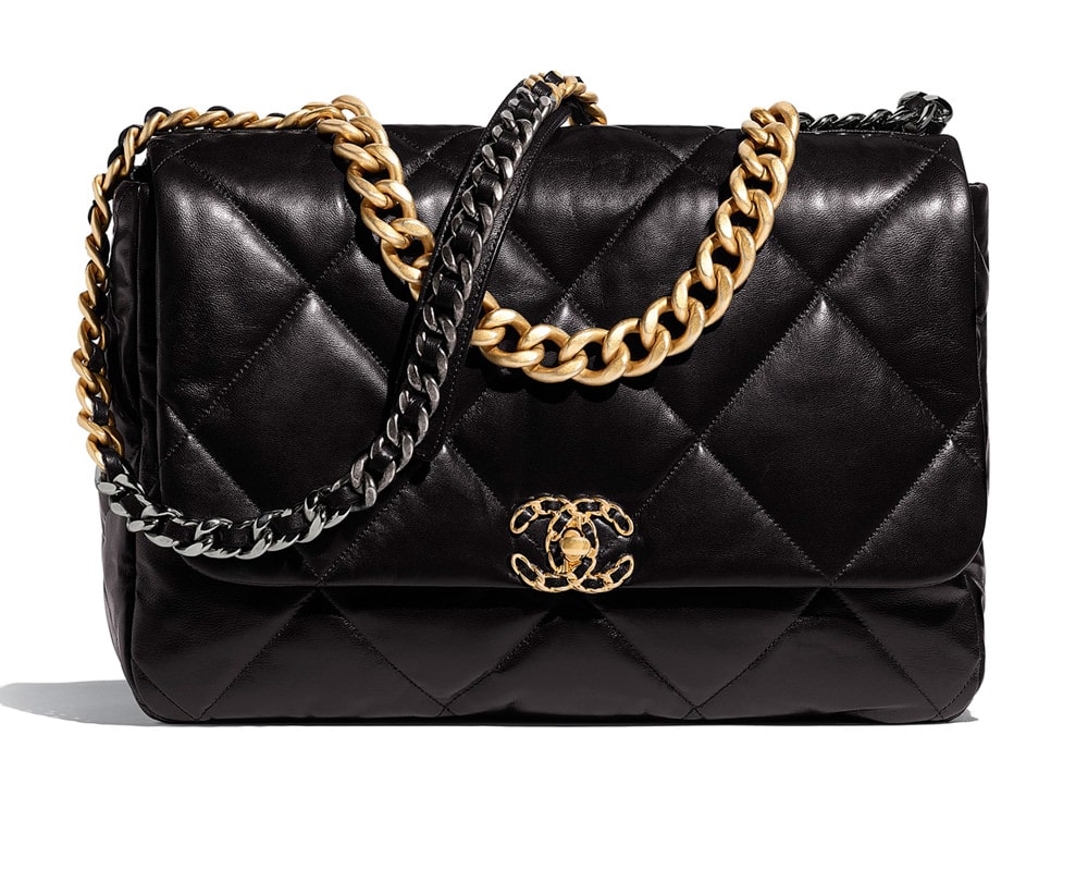 Chanel Classic Double Flap Bag Chevron Lambskin Medium